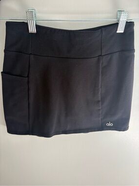 ALO Yoga Black Athletic Skort with Pocket